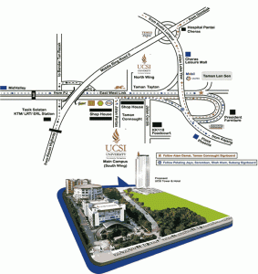 Directions to UCSI University Cheras